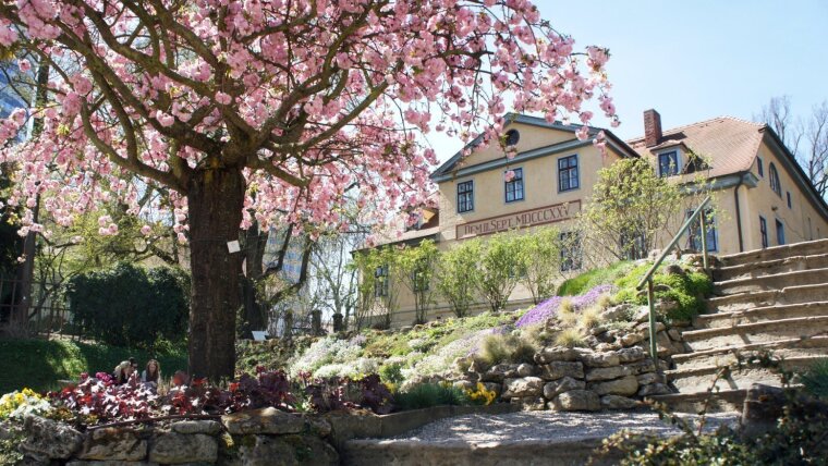 Ansicht des Inspektorhauses im Botanischen Garten